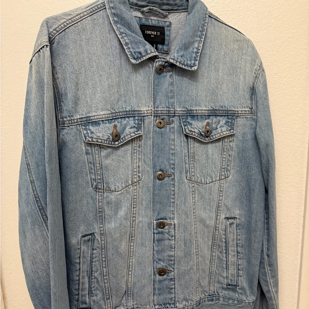 Forever 21 Men's Blue Denim Jacket